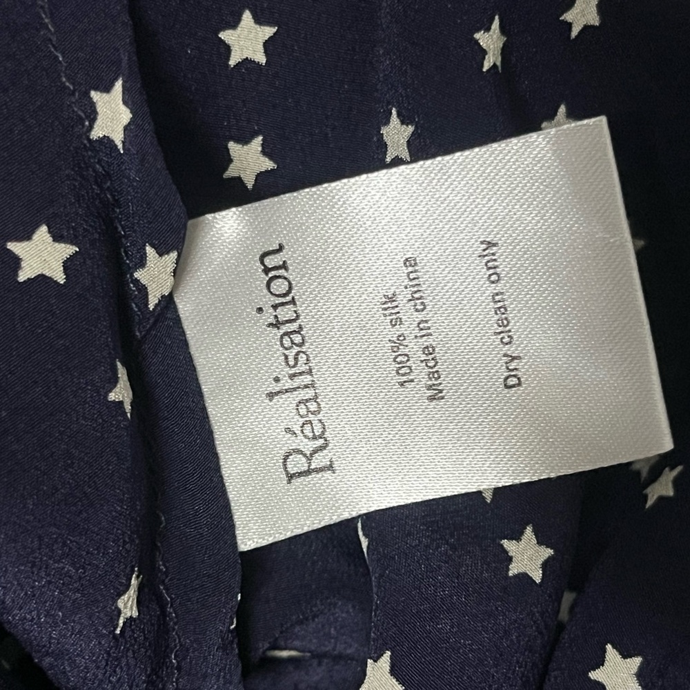 Realisation Par Blue Long Sleeve Wrap Sundress - Picture 6 of 6